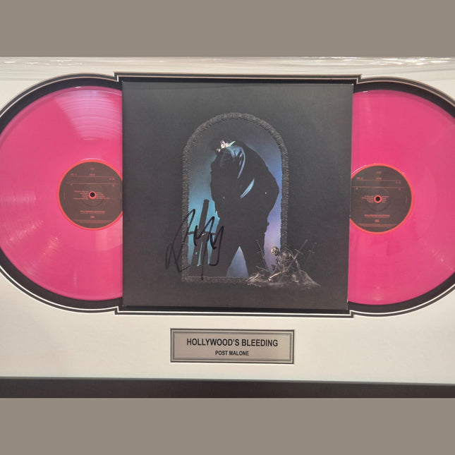 Post Malone Signed Framed Record - Hollywood's Bleeding **JSA AUTHENTICATED** - 1of1 Collectables