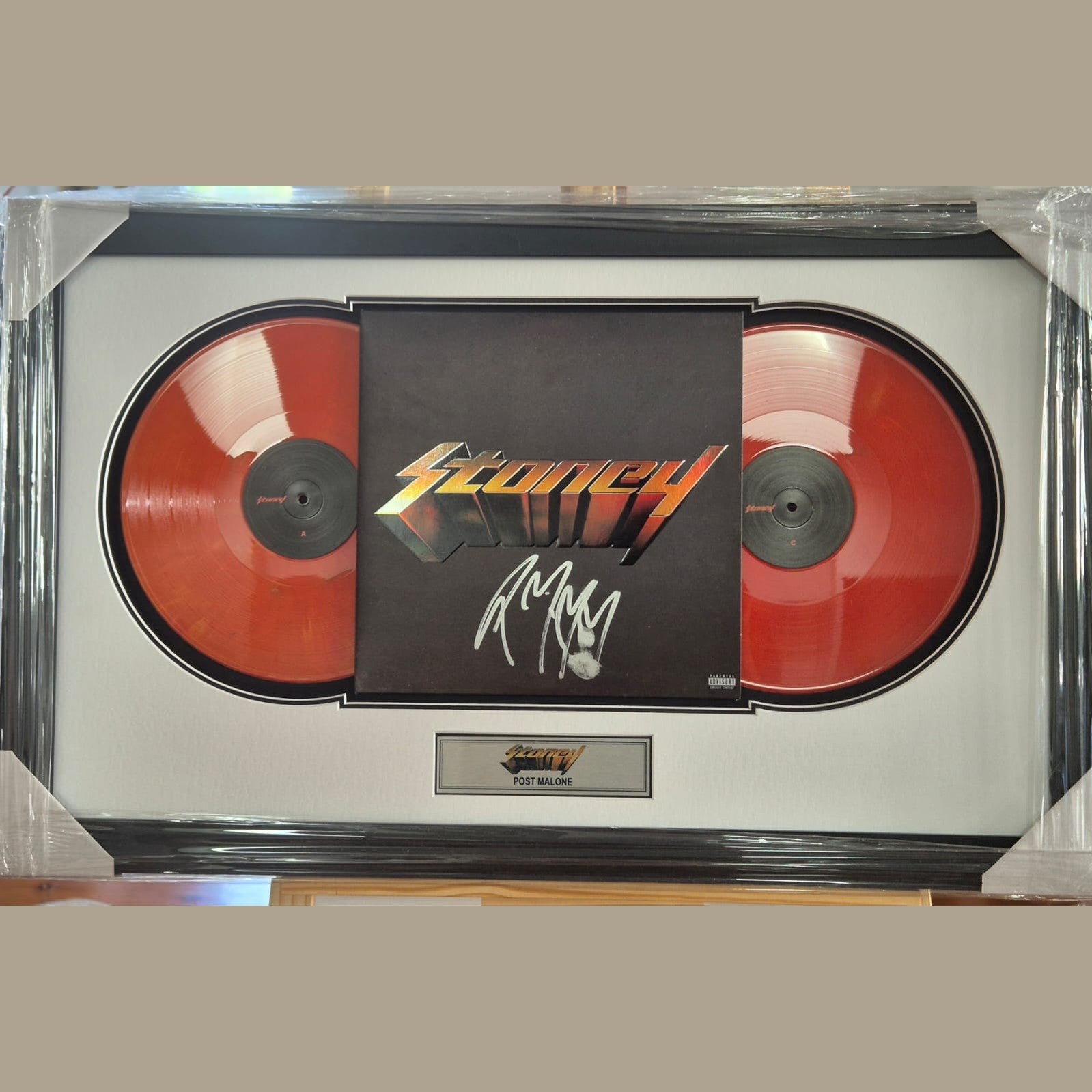Post Malone Signed Framed Record - Stoney **JSA AUTHENTICATED** - 1of1 Collectables
