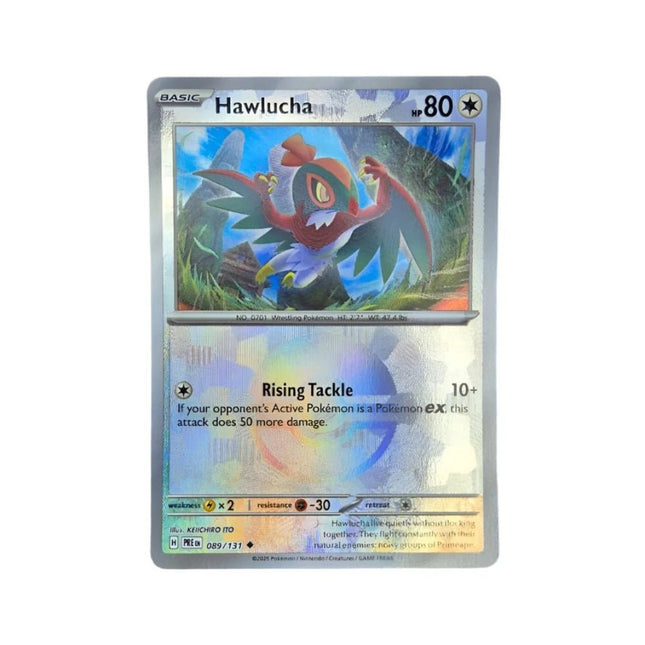 Prismatic Evolutions Hawlucha (89/131) Pokeball Holo - 1of1 Collectables