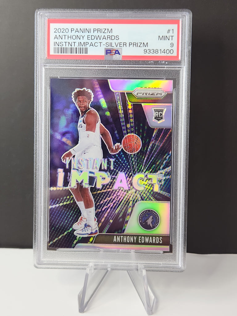 Anthony Edwards 2020/21 Instant Impact Silver Prizm RC #1 **PSA MINT 9** - Premium  from 1of1 Collectables - Just $290! Shop now at 1of1 Collectables