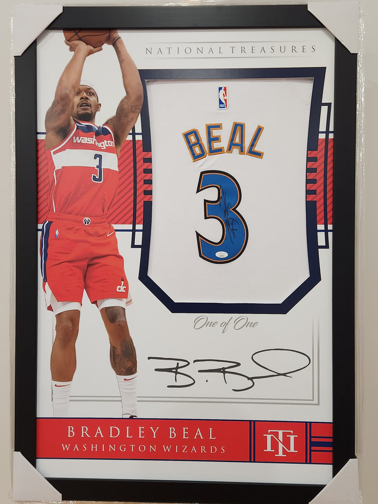 Bradley Beal Washington Wizards Signed Jersey  - National Treasures Framed **JSA AUTHENTICATED**