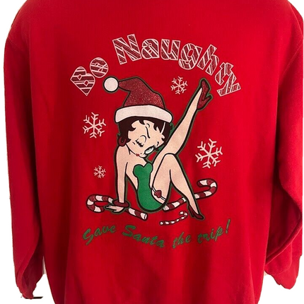 BETTY BOOP - BE NAUGHTY CHRISTMAS SWEATER *VINTAGE 90s* (LARGE) - Premium  from 1of1 Collectables - Just $45! Shop now at 1of1 Collectables