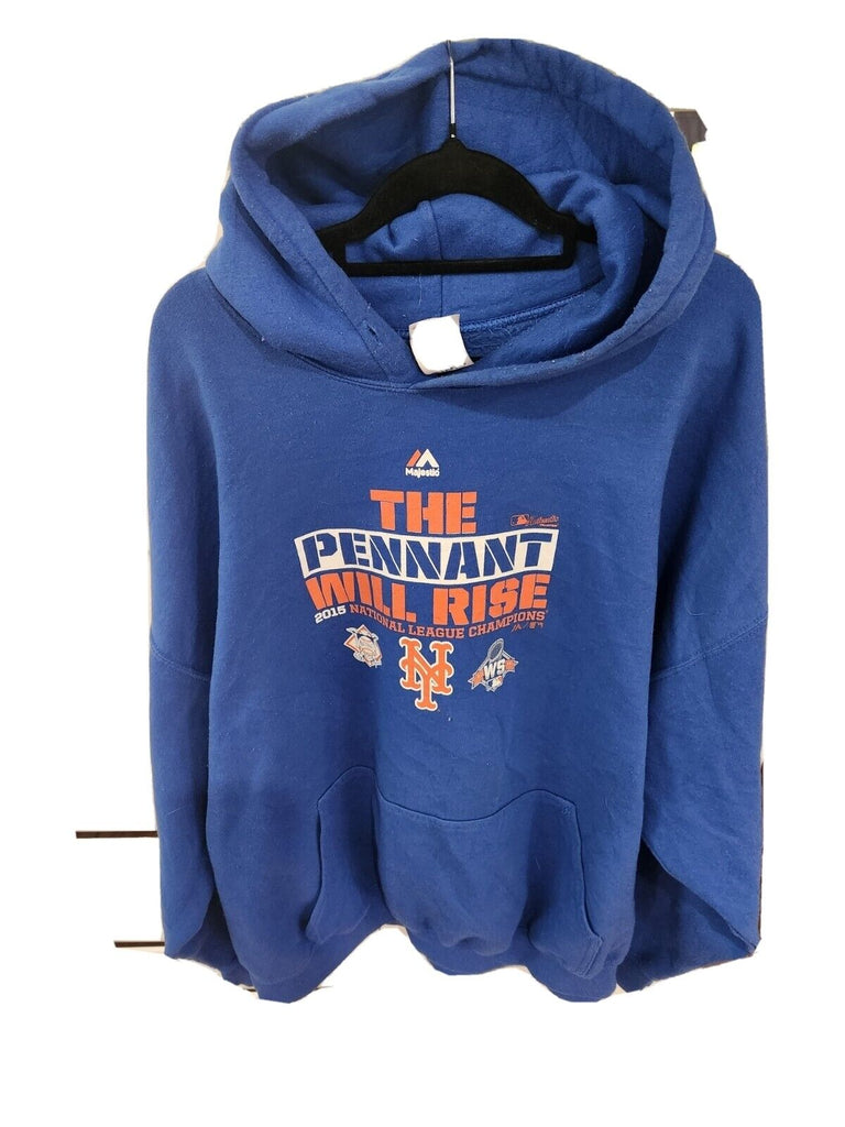 Vintage New York Mets "The Pennant Will Rise" 2015 National Champions Hoodie - Premium  from 1of1 Collectables - Just $49! Shop now at 1of1 Collectables