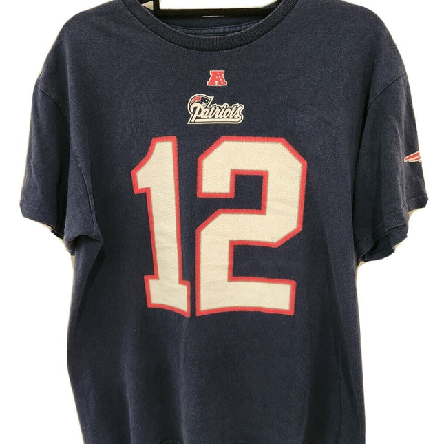 Vintage New England Patriots #12 Tom Brady Shirt **READY TO SHIP** - Premium  from 1of1 Collectables - Just $35! Shop now at 1of1 Collectables