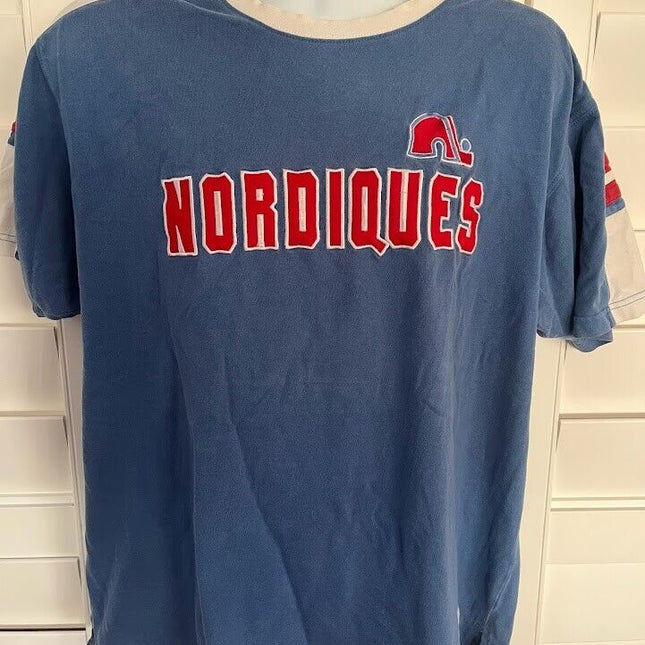 Vintage Quebec NORDIQUES HOCKEY T-Shirt **Ready to Ship** LARGE - Premium  from 1of1 Collectables - Just $35! Shop now at 1of1 Collectables