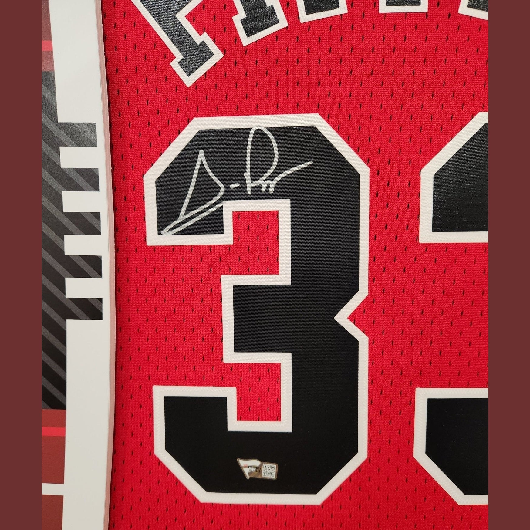 Scottie Pippen Chicago Bulls Signed Jersey - National Treasures Framed **FANATICS AUTHENTICATED** - 1of1 Collectables