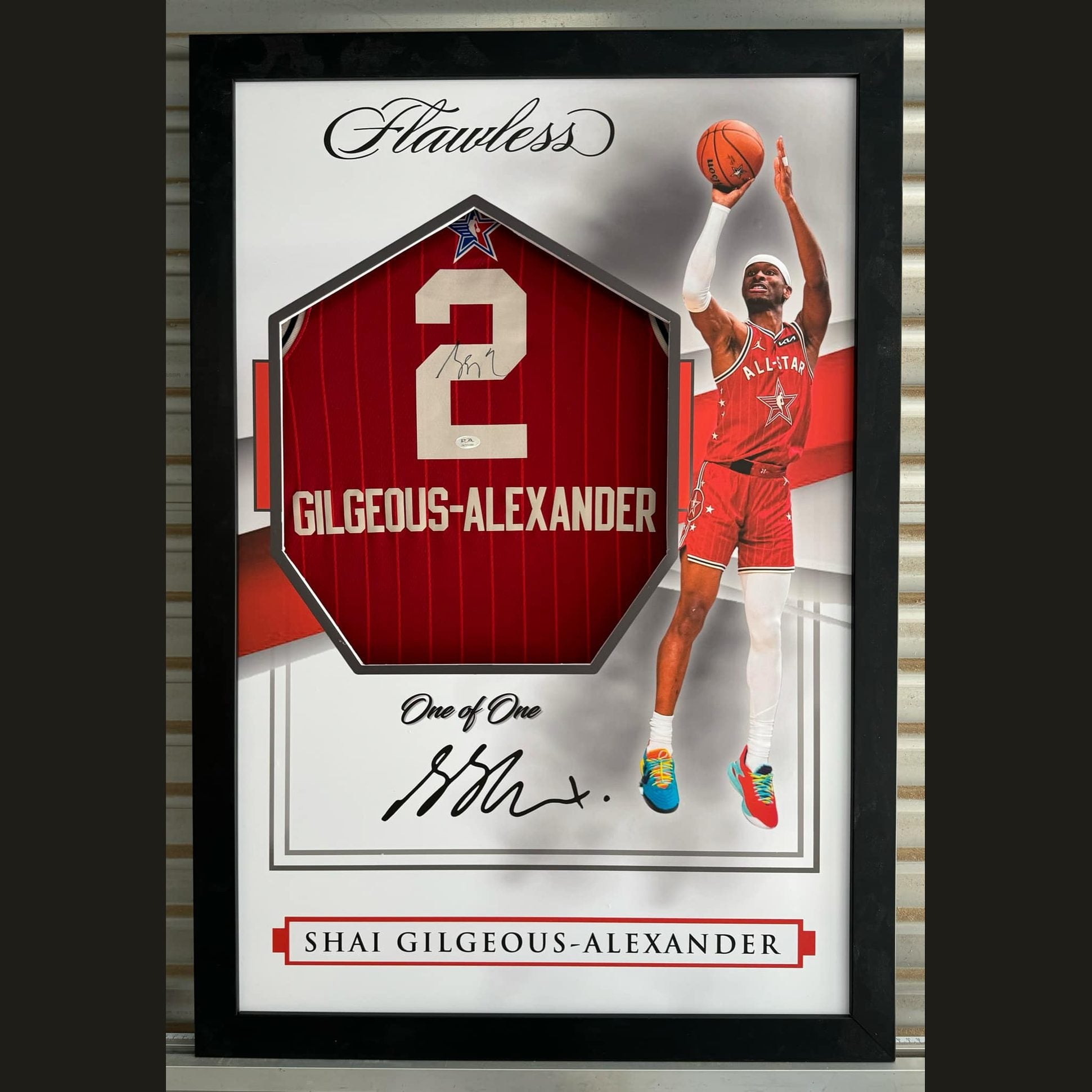 Shai Gilgeous - Alexander (SGA) All Star Signed Jersey - Flawless Framed **FANATICS AUTHENTICATED** - 1of1 Collectables