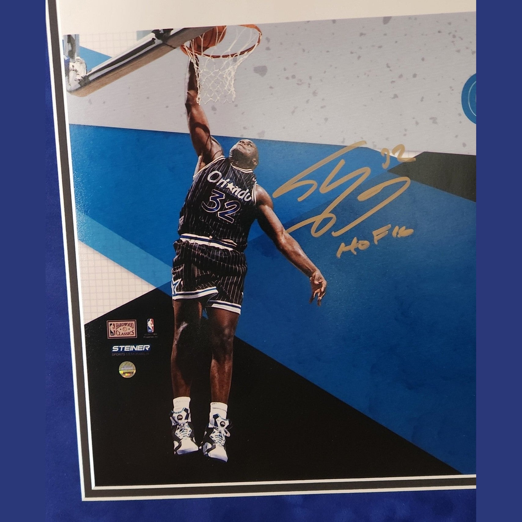 Shaquille O'Neal Signed 50cm x 30cm HOF Print - Framed **STEINER AUTHENTICATED** - 1of1 Collectables