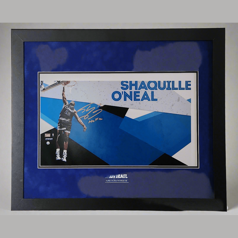 Shaquille O'Neal Signed 50cm x 30cm HOF Print - Framed **STEINER AUTHENTICATED** - 1of1 Collectables
