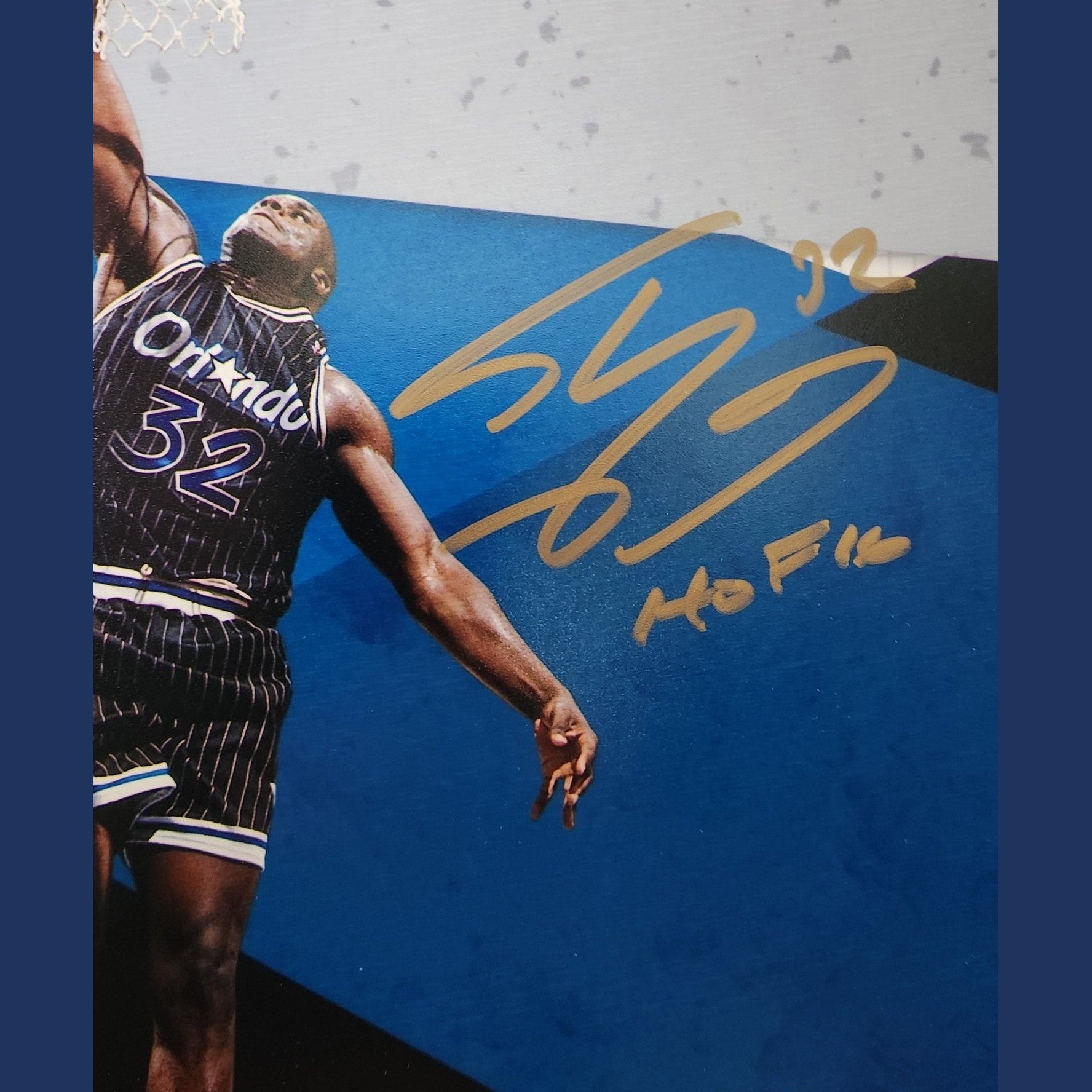 Shaquille O'Neal Signed 50cm x 30cm HOF Print - Framed **STEINER AUTHENTICATED** - 1of1 Collectables