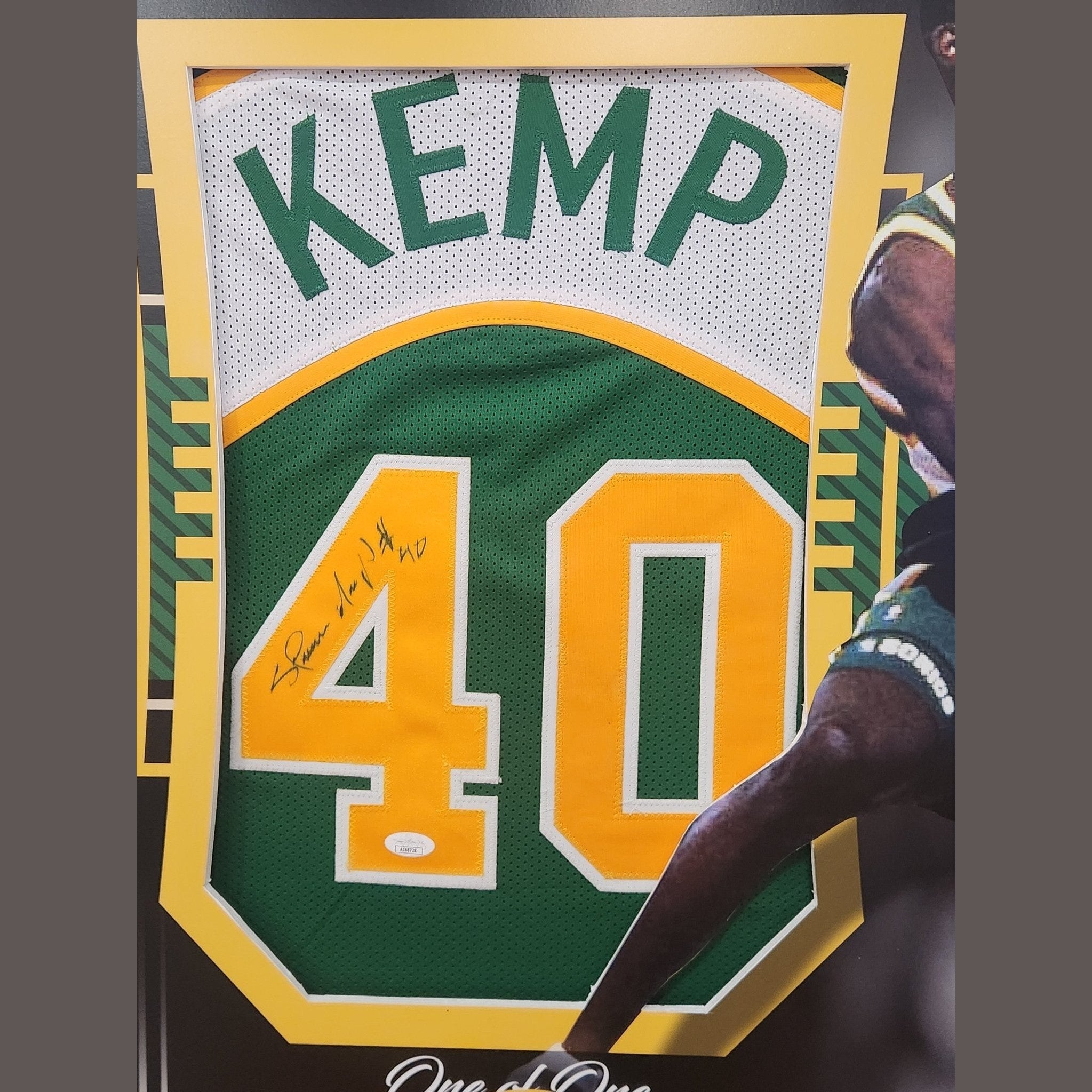 Shawn Kemp Signed Seattle Supersonics - National Treasures Framed **JSA AUTHENTICATED** - 1of1 Collectables