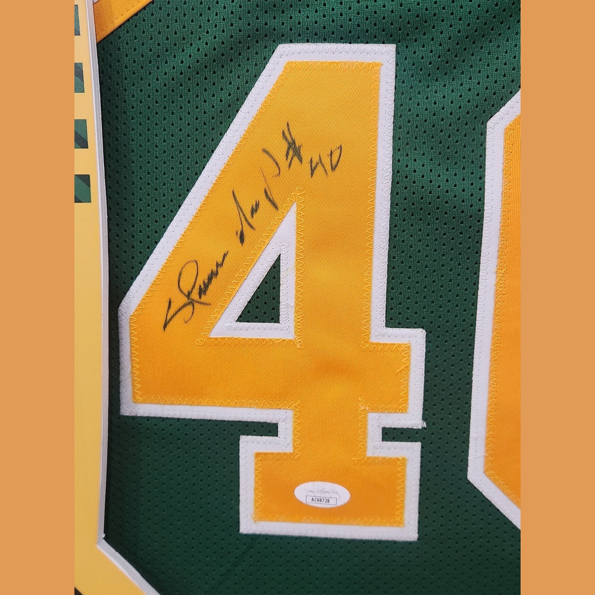 Shawn Kemp Signed Seattle Supersonics - National Treasures Framed **JSA AUTHENTICATED** - 1of1 Collectables