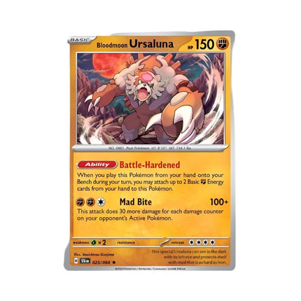 Shrouded Fable Bloodmoon Ursaluna (025/064) 025 Rare Foil/Holo - 1of1 Collectables