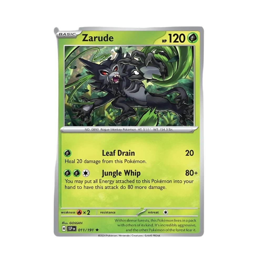 Surging Sparks Zarude (11/250) 011 Rare Foil/Holo - 1of1 Collectables