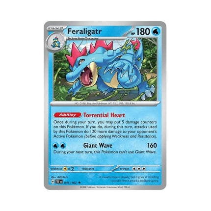 Temporal Forces Feraligatr (041/162) 041 Rare Foil/Holo - 1of1 Collectables