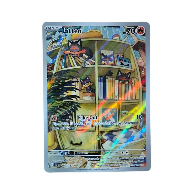 Temporal Forces Litten (167/162) 167 Illustration Rare Foil/Holo - 1of1 Collectables