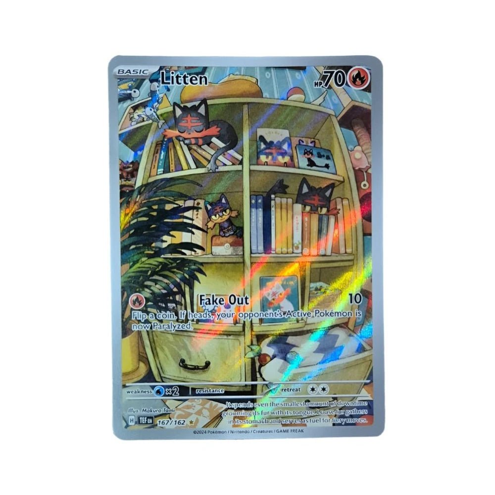 Temporal Forces Litten (167/162) 167 Illustration Rare Foil/Holo - 1of1 Collectables
