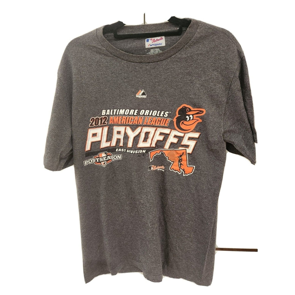 Vintage Majestic Baltimore Orioles Baseball 2012 Post Season Shirt **PLAYOFFS** - 1of1 Collectables
