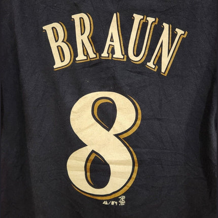 Vintage Milwaukee Brewers Majestic T-Shirt (Ryan Braun #8) **READY TO SHIP** - 1of1 Collectables