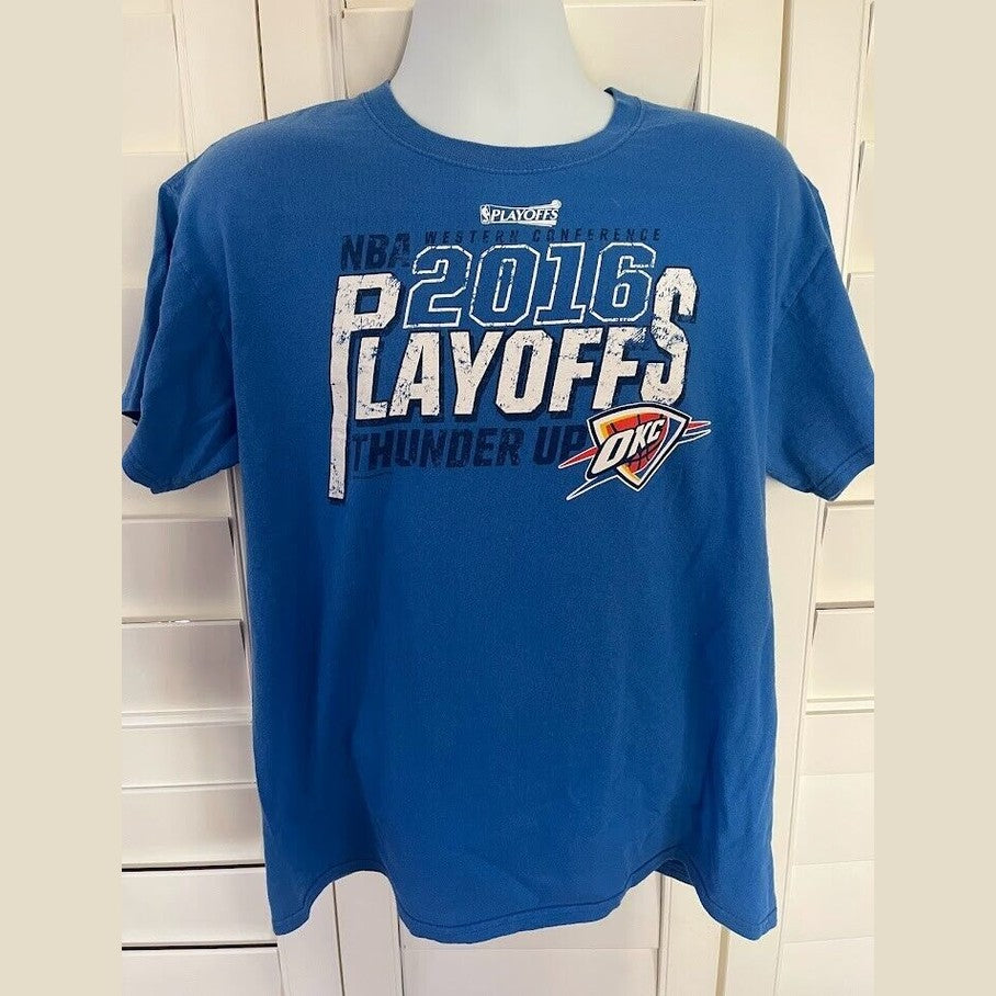 Vintage NBA 2016 PLAYOFFS T-Shirt **A++ Condition, Ready to Ship** LARGE - 1of1 Collectables