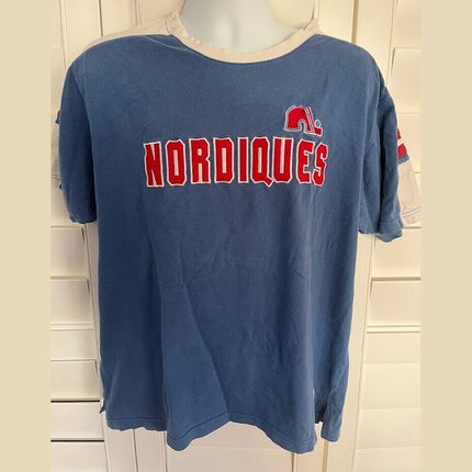 Vintage Quebec NORDIQUES HOCKEY T-Shirt **Ready to Ship** LARGE - 1of1 Collectables