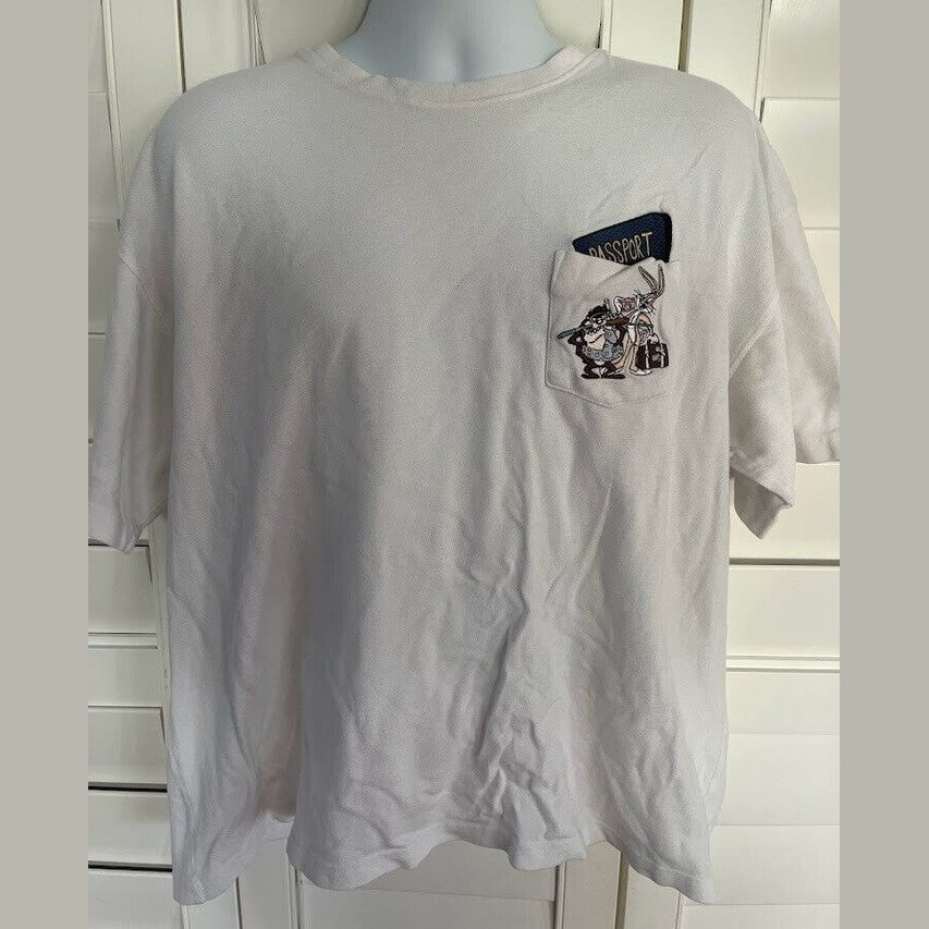 VINTAGE WARNER BROS STUDIO STORE T SHIRT *Bugs Bunny* XXL - 1of1 Collectables