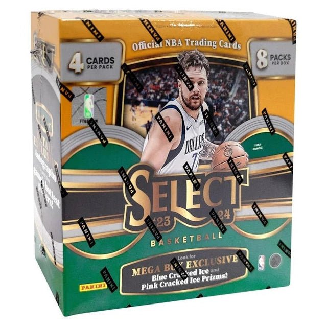 2023/24 Panini Select Basketball Mega Box (Blue and Pink Cracked Ice Prizms) **FACTORY SEALED**