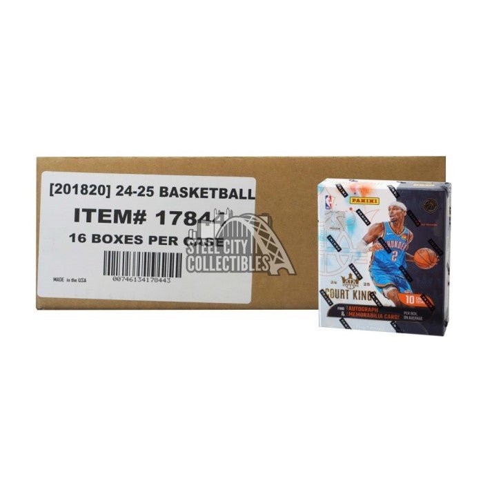 2024-25 Panini Court Kings Basketball Hobby Box **FULL CASE FACTORY SEALED**