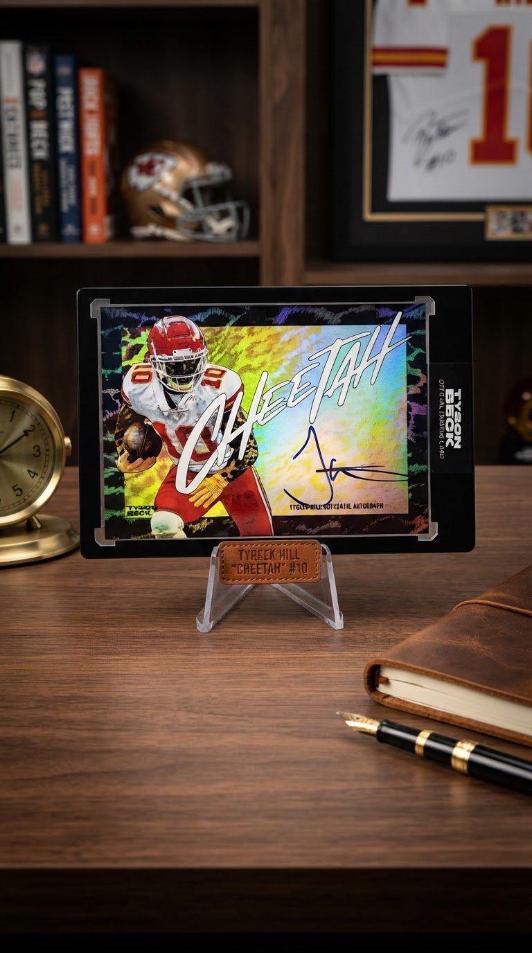 Tyreek Hill 2023/24 Tyson Beck "Cheetah" Rainbow Foil Autograph **Limited to 20 - 14/20**