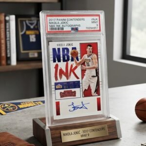 Nikola Jokic 2017/18 Contenders NBA Ink Auto **PSA MINT 9** **42/99**
