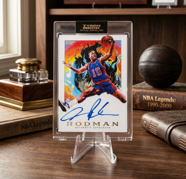 Dennis Rodman 2023/24 Tyson Beck Rodman 4 Life Autograph **ON CARD 27/32**