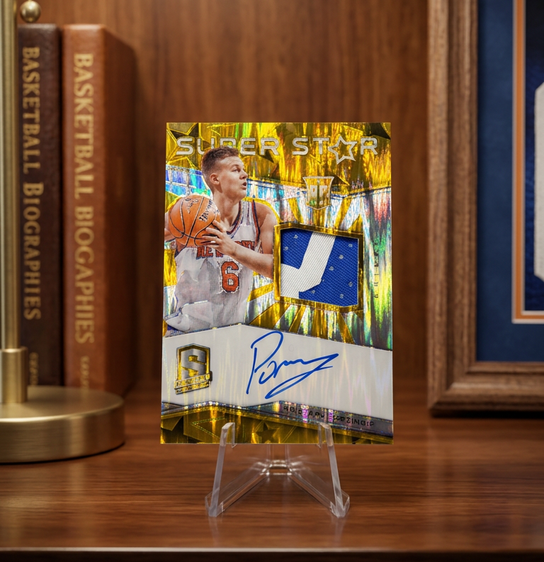 Kristaps Porzingis 2015/16 Spectra Superstar Gold Prism RPA **10/10**