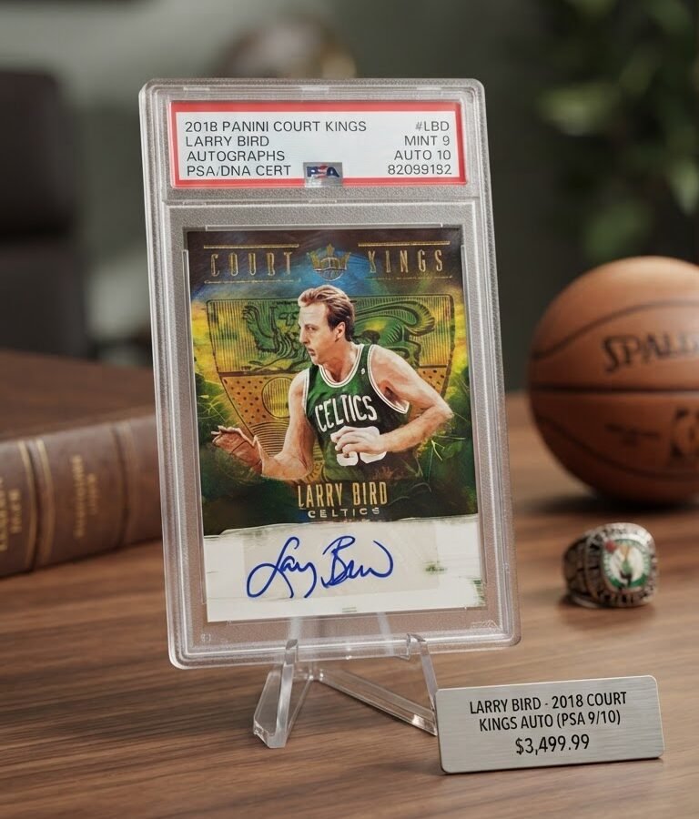 Larry Bird 2018/19 Court Kings Autographs **PSA Mint 9** POP 1 - 24/25