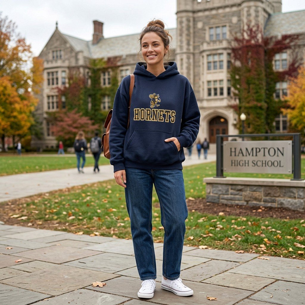 Vintage Hornets College Football Hoodie **READY TO SHIP**