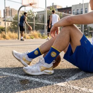 Golden State Warriors NBA Socks (Size 8-11) - Blue/Yellow