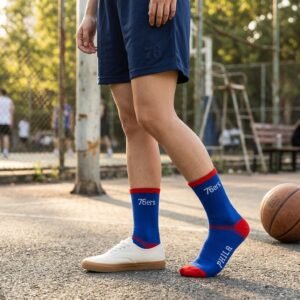 Philadelphia 76ers NBA Socks (Size 8-11) - Blue/Red