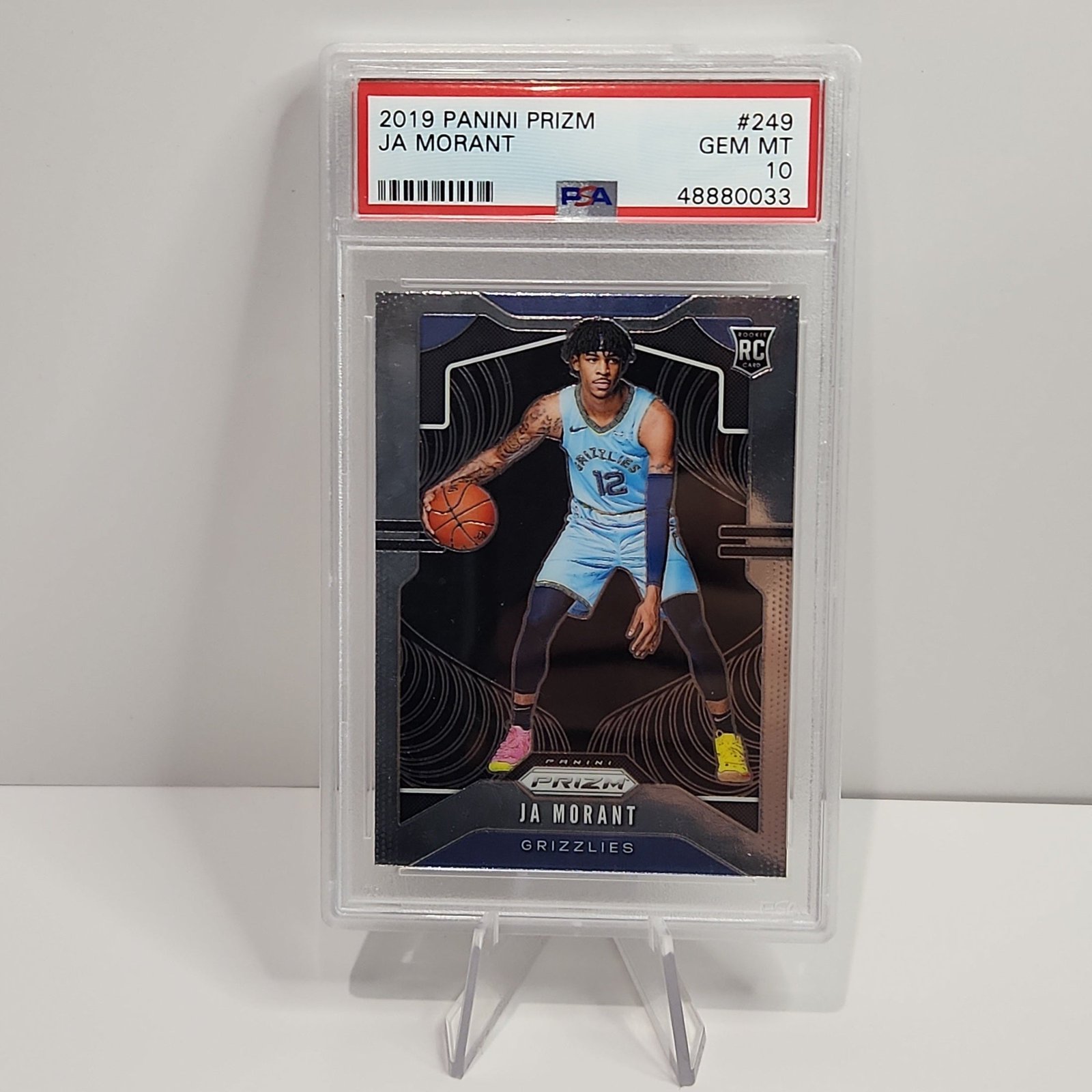 Ja Morant 2019/20 Prizm RC #249 **PSA GEM MINT 10**