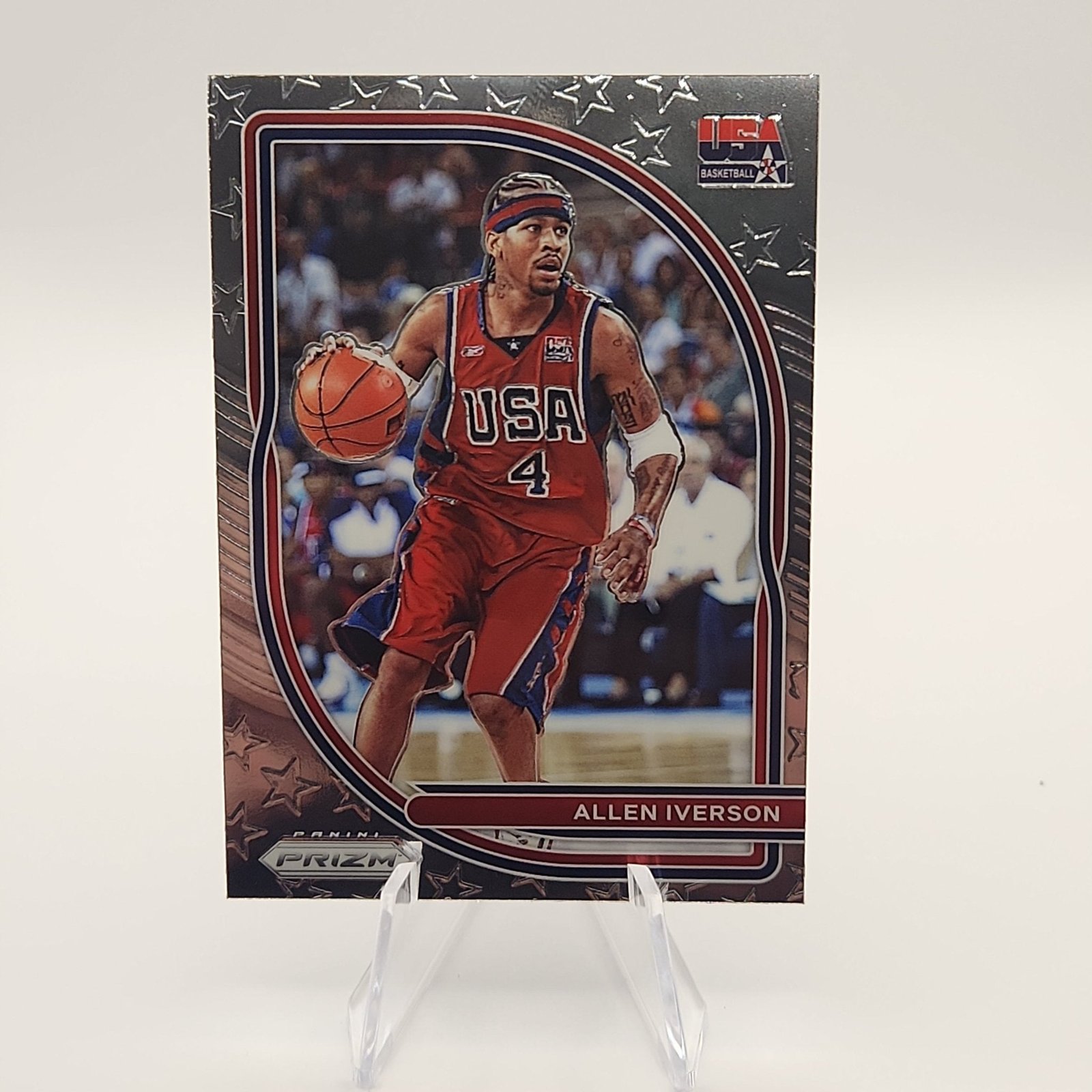 Allen Iverson 2020/21 Prizm USA Team #1