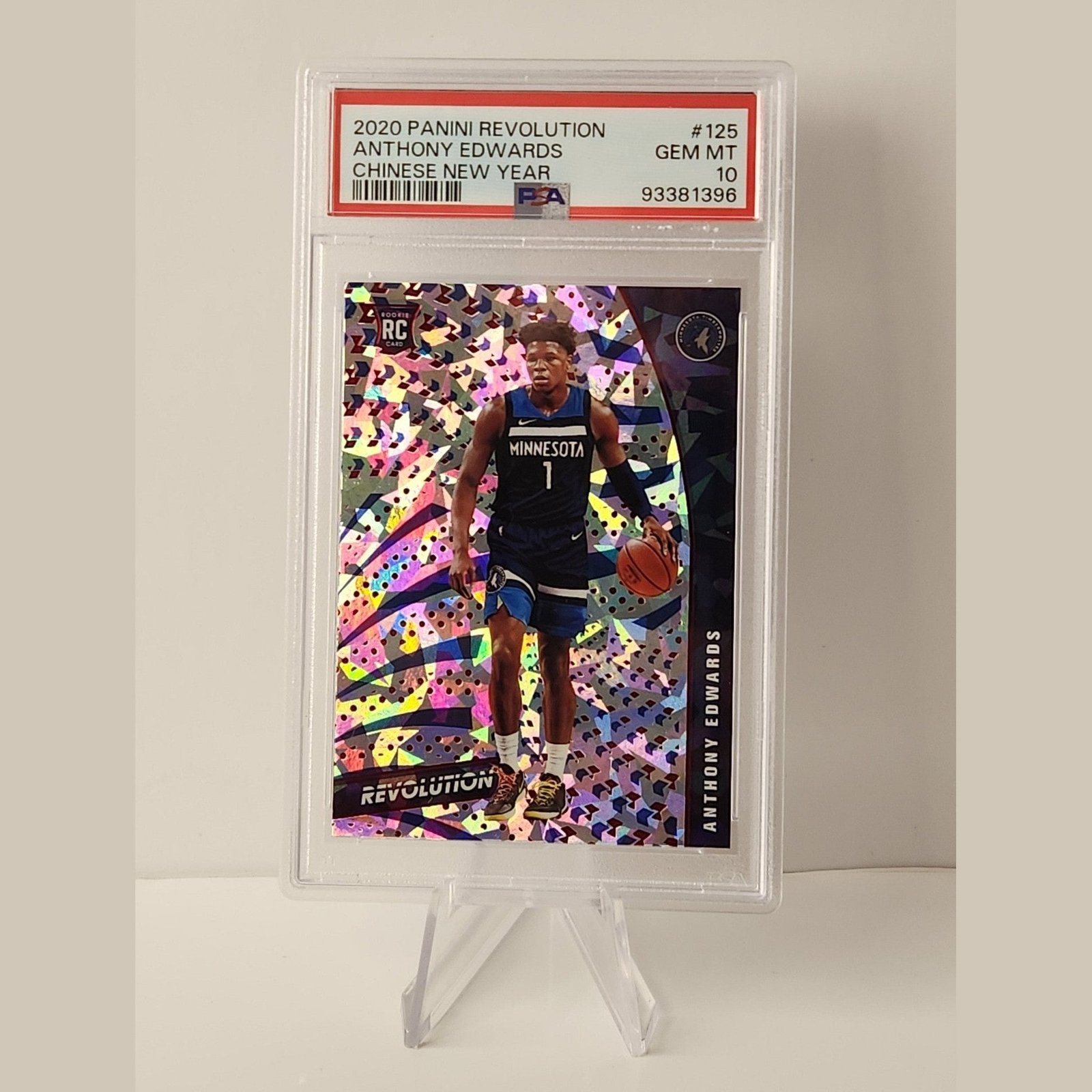 Anthony Edwards 2020/21 Chinese New Year Revolutions #125 **PSA GEM MINT 10**
