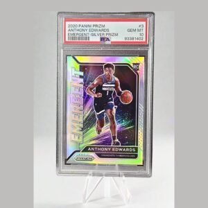 Anthony Edwards 2020/21 Emergent Silver Prizm RC #3 **PSA GEM MINT 10**