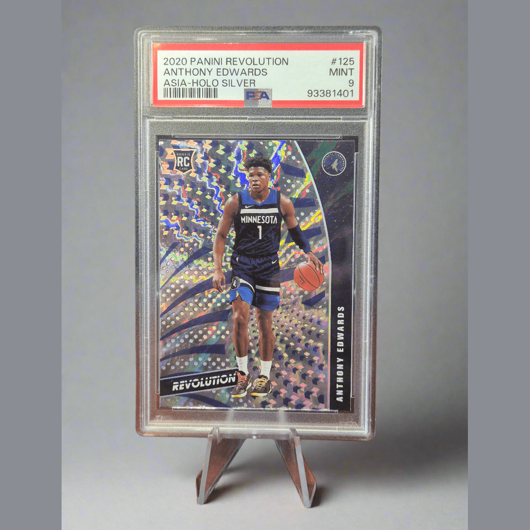 Anthony Edwards 2020/21 Revolution Asia Silver Holo RC #125 **PSA MINT 9**