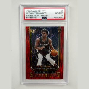 Anthony Edwards 2020/21 Select Rookie Selections - Red #5 **PSA GEM MINT 10**
