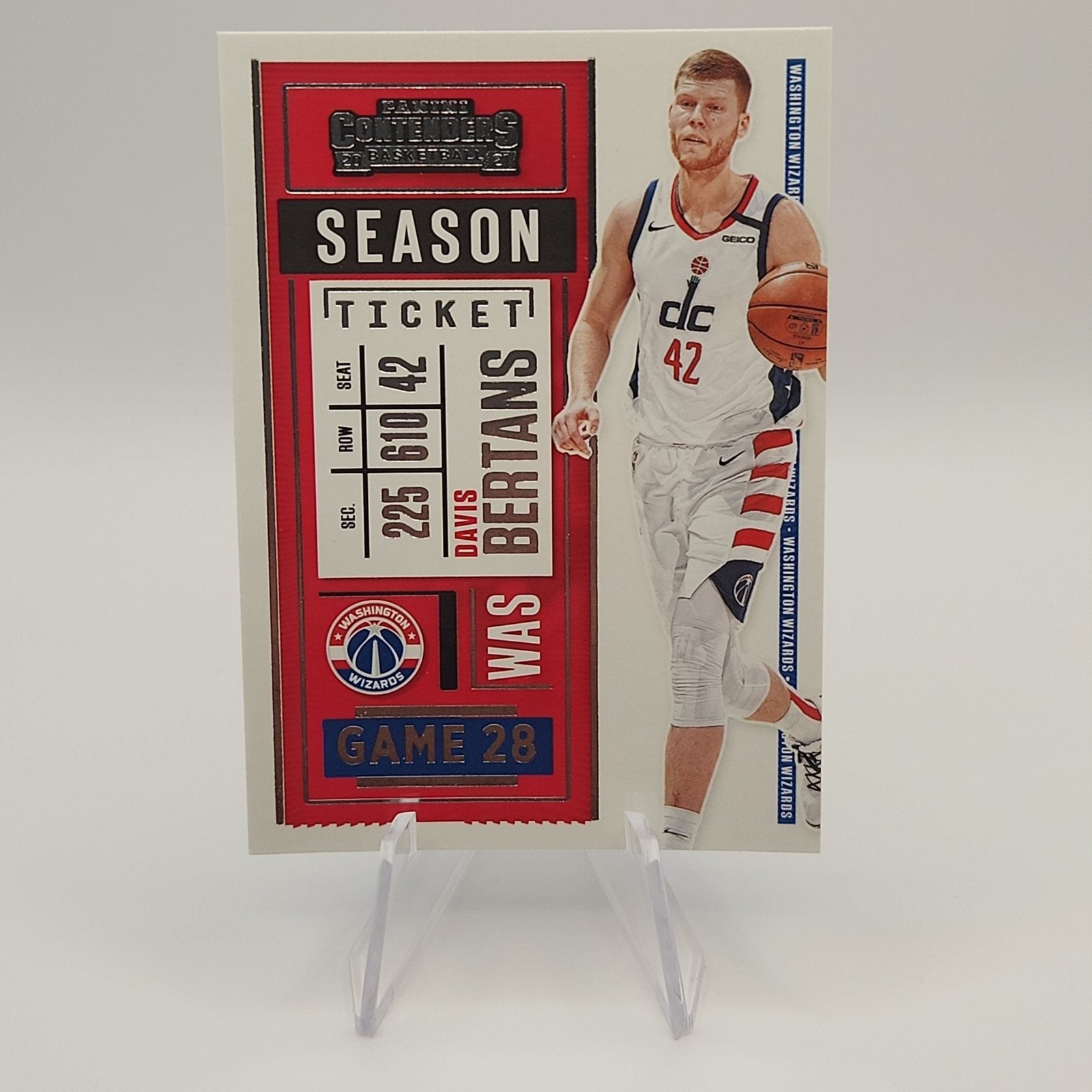 Davis Bertans 2020/21 Contenders Season Ticket #62