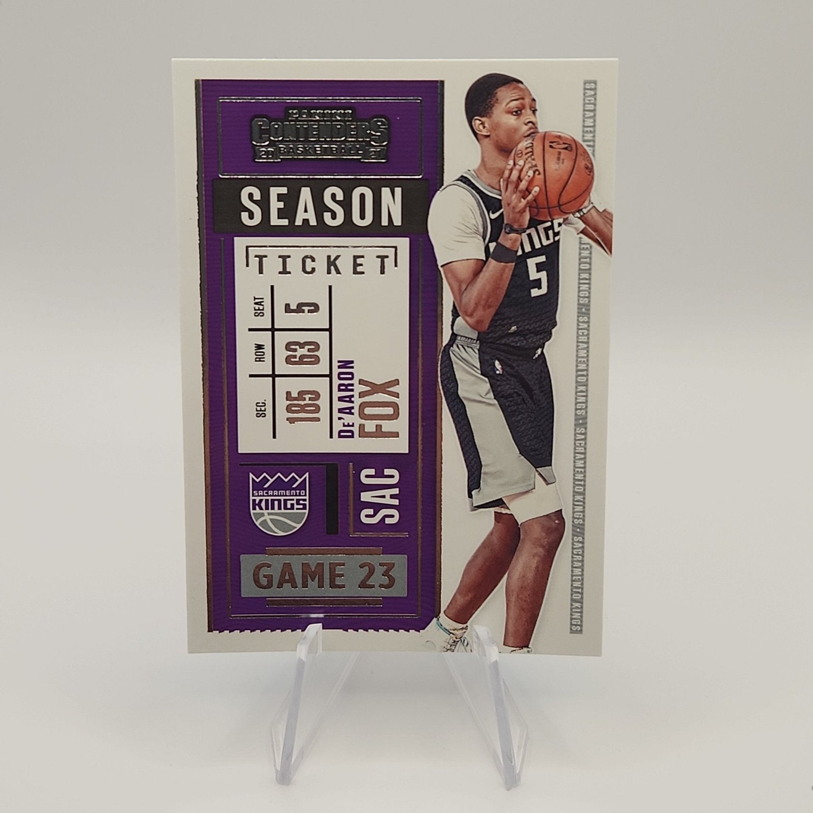 De' Aaron Fox 2020/21 Contenders Season Ticket #88