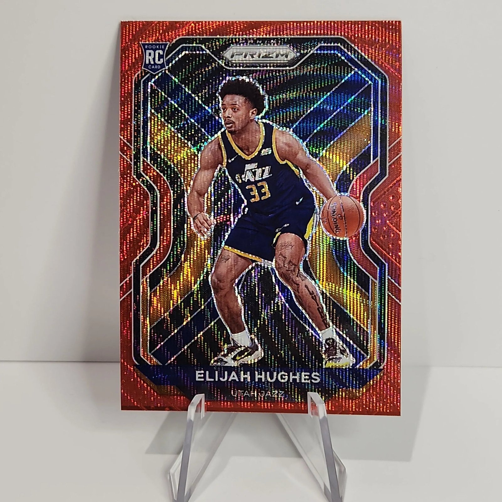 Elijah Hughes 2020/21 Prizm Red Wave RC #271