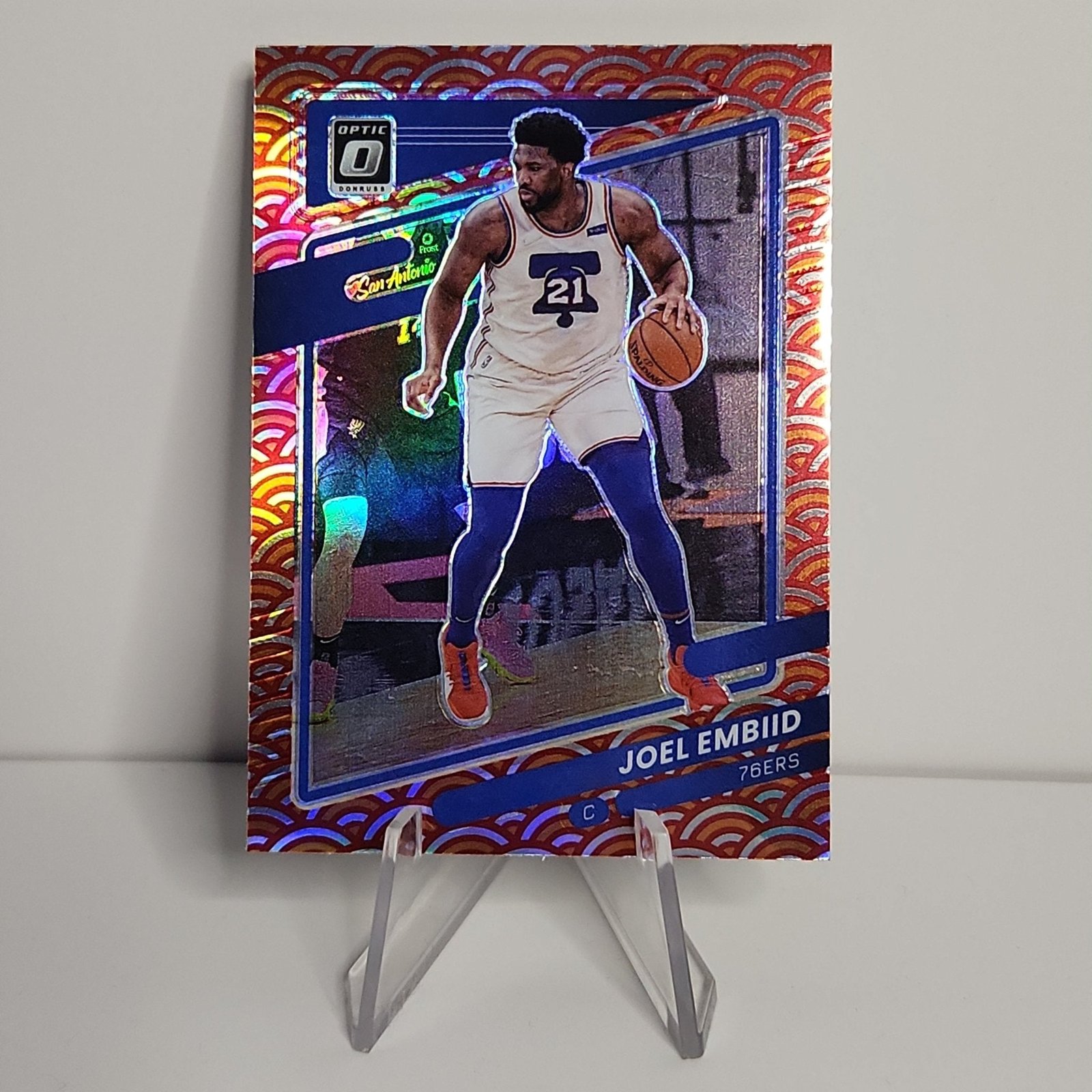 Joel Embiid 2021/22 Donruss Optic Photon Prizm #88
