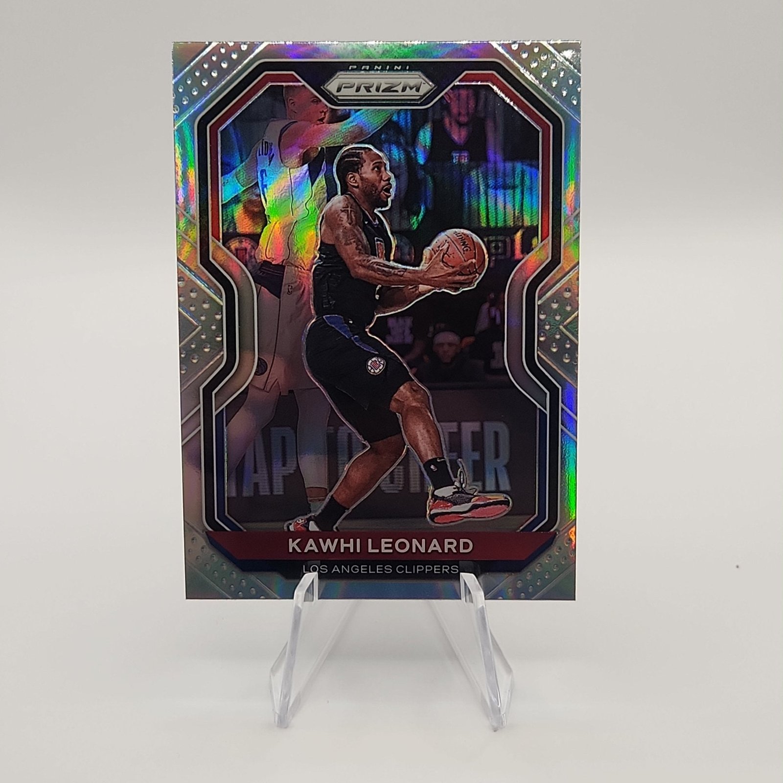 Kawhi Leonard 2020/21 Prizm Silver Holo Refractor #209