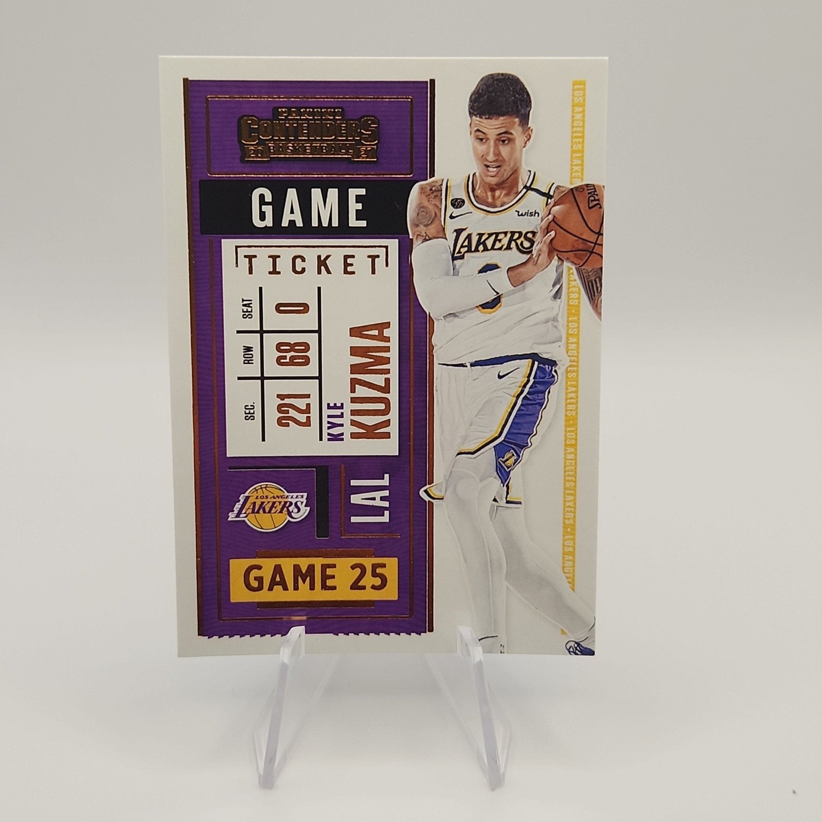 Kyle Kuzma 2020/21 Contenders Game Ticket Bronze #100