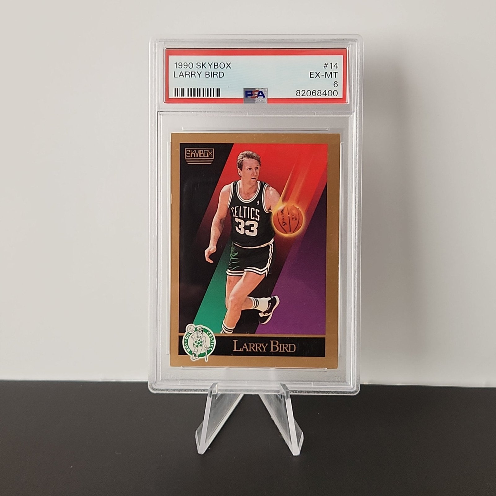 Larry Bird 1990/91 Skybox #14 **PSA EX-MT 6**