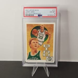 Larry Bird 1991/92 Upper Deck Celtics Checklist **PSA EX-MT 6**